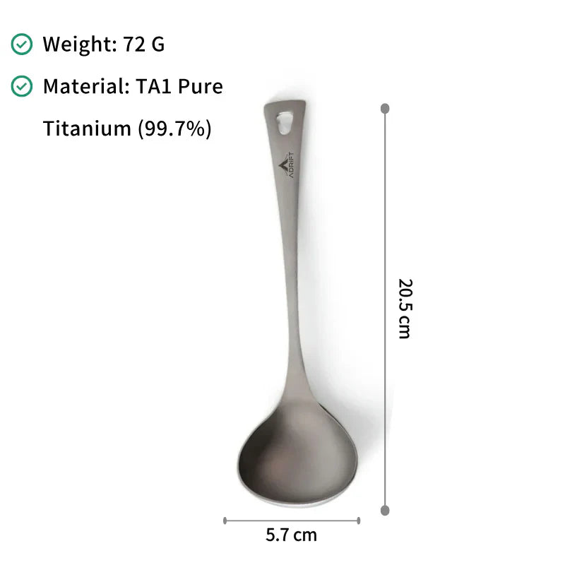 Ultralight Pure Titanium Ladle