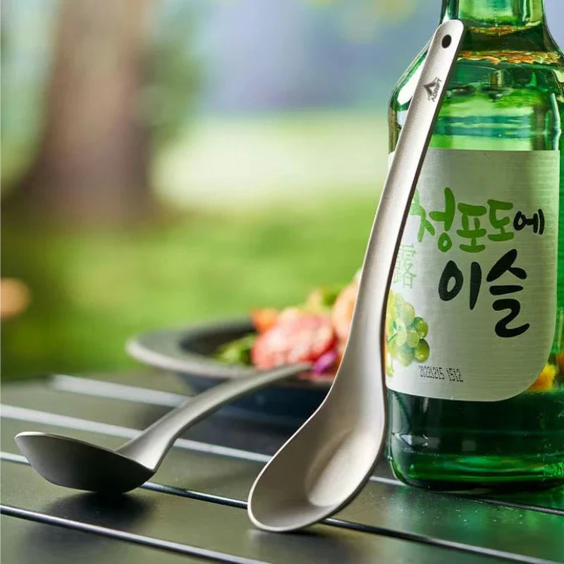 Ultralight Pure Titanium Asian Soup Spoon