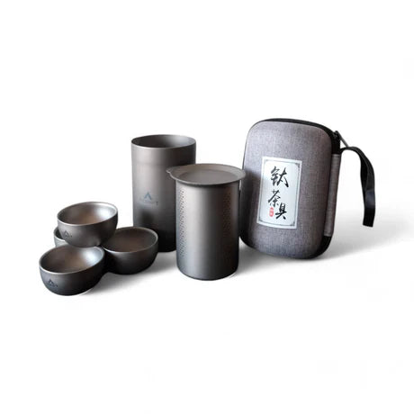 Ultralight Pure Titanium 7-Piece Tea Set