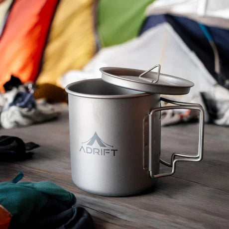Ultralight Pure Titanium Mug with Lid