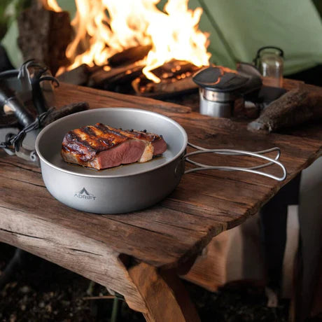 Ultralight Pure Titanium Saute Pan with Handle