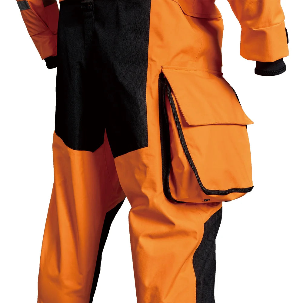 Front Chest Zip Trilaminate Lightweight Waterproof Plus Size Custom Silk Screen Printed Seamless Fusing Rescue Drysuit
