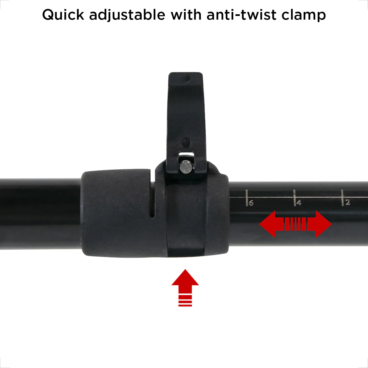 WIN.MAX Adults Adjustable White Fishing Kayak Paddle