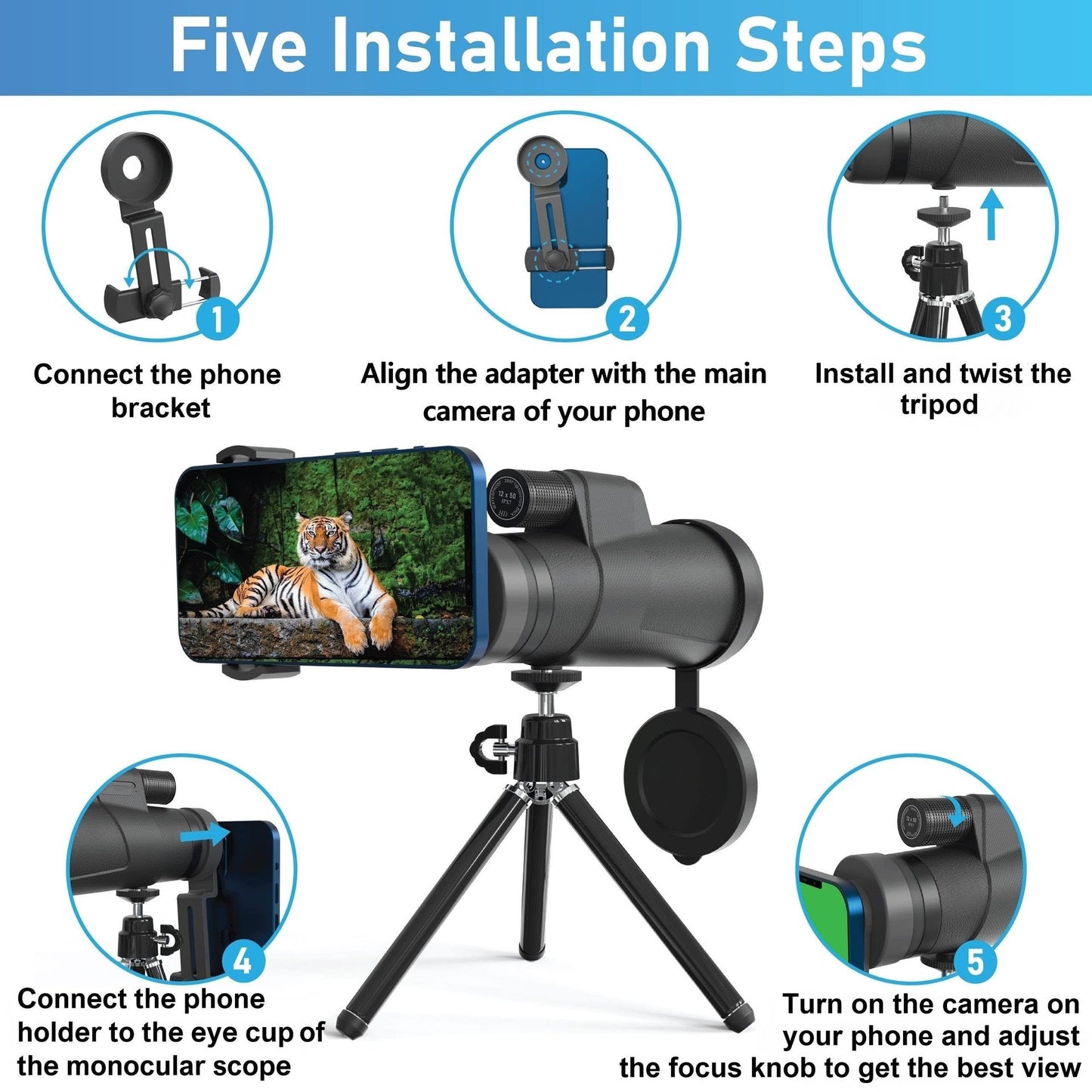 Waterproof Portable Monocular telescope