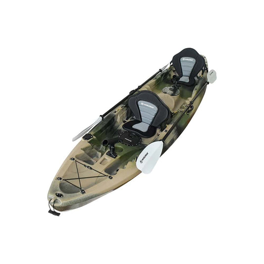 WIN.MAX Whale Family Big Two Seater Fishing Kayak with 2 Combi Paddles