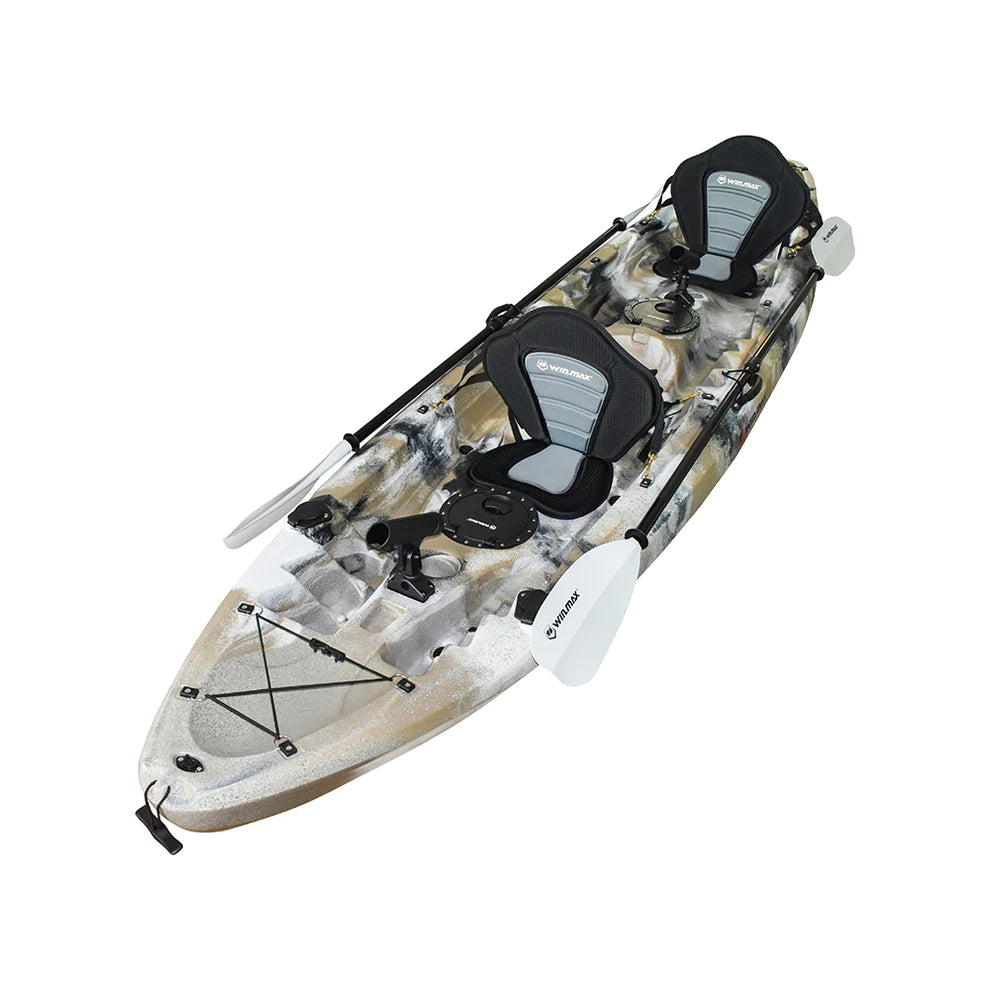 WIN.MAX: Tandem Fishing Kayak with Paddles (Available in 3 Colours)