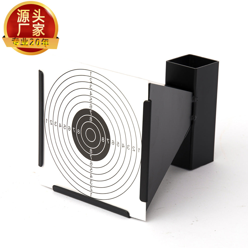 Metal Shooting Target with Pellet Catch Box - Outdoor BB Gun Practice Target