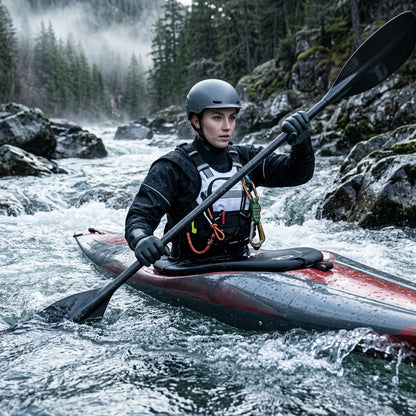 3.0 Ply Waterproof Breathable Chest Zip Drysuit with Latex Cuff Splash Collar for Kayaking Paddling