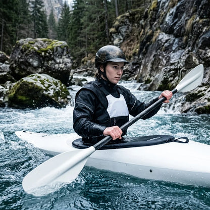 3.0 Ply Waterproof Breathable Chest Zip Drysuit with Latex Cuff Splash Collar for Kayaking Paddling