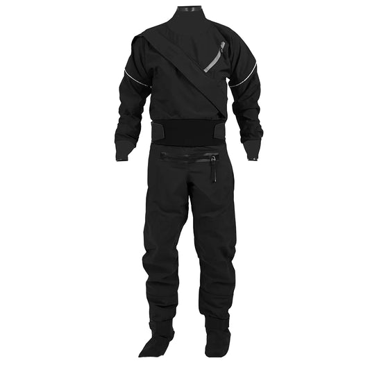 3.0 Ply Waterproof Breathable Chest Zip Drysuit with Latex Cuff Splash Collar for Kayaking Paddling
