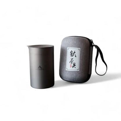 Ultralight Pure Titanium 7-Piece Tea Set
