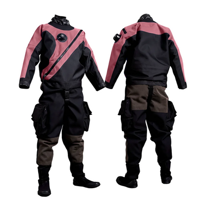 Breathable Lightweight Women's DrySuit Made for Tech Diving Waterproof Windproof Chest Zip Easy Donning Front Branding 3-Layer