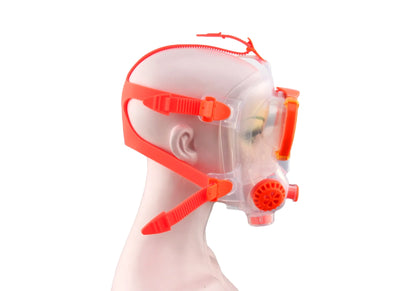 Breathing Full Face Snorkel Mask Adjustable 180 Clear View Waterproof Tempered Glass Lenses Compatible SMACO Scuba Tanks