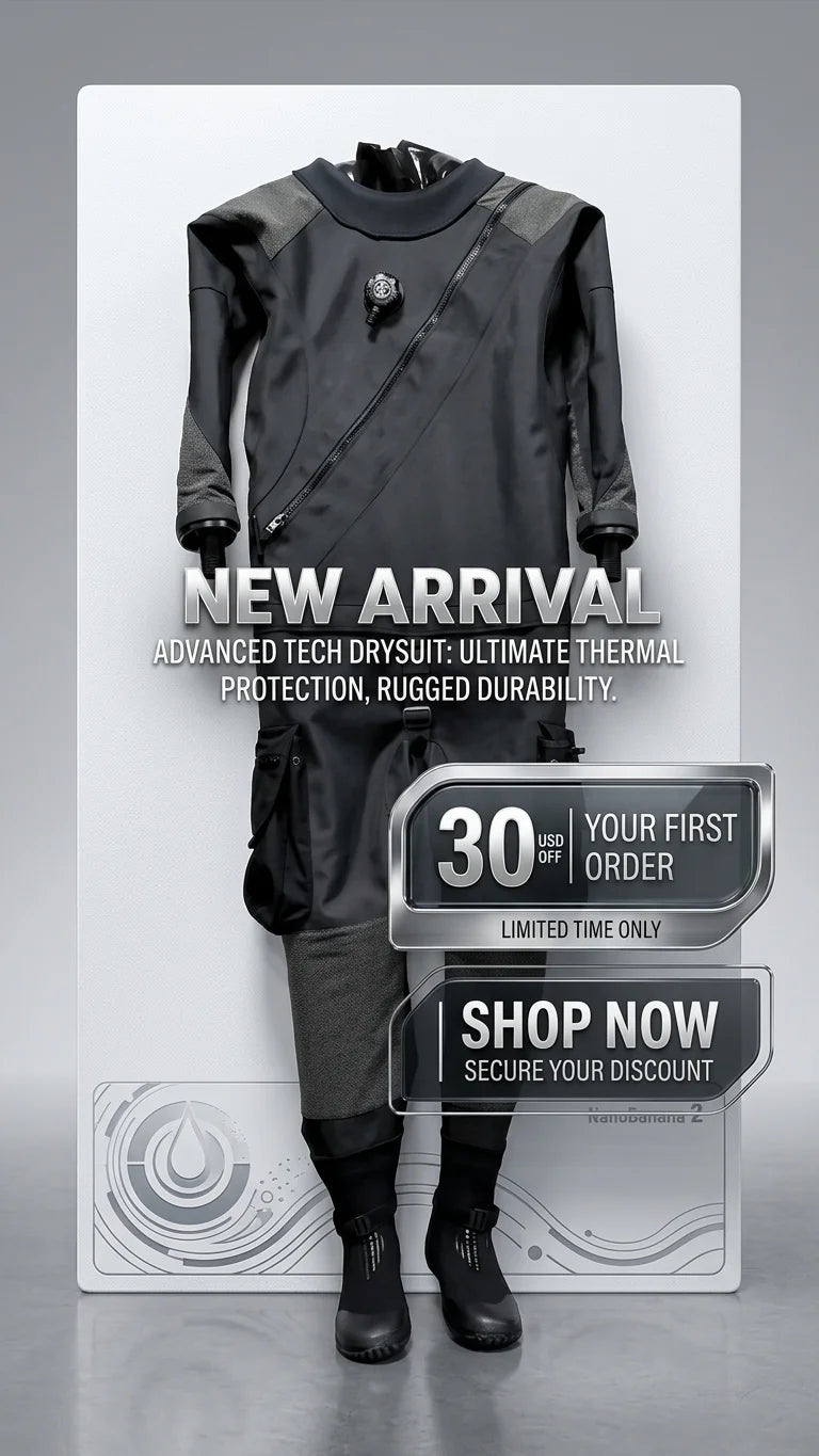 Bulk Buy Custom Fit Drysuit Factory Direct Unisex Plus Size Lightweight Breathable Waterproof for Professional Divers