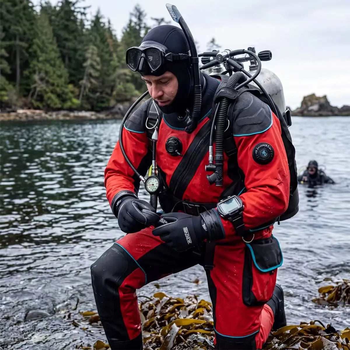 Bulk Supply Breathable Lightweight Chest Zip Drysuit Unisex Plus Size Waterproof Trilaminate Front Logo Custom Branding Accepted