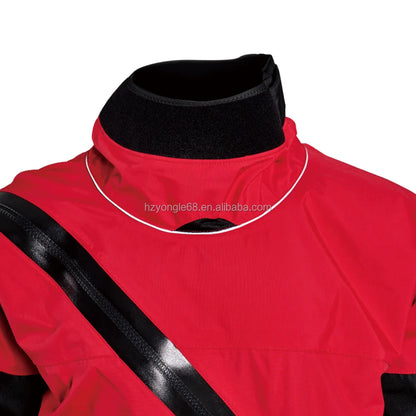 Customizable Plus-Size Rescue Drysuit 3D Ergonomic Design, Adjustable Suspenders & Bulk Orders Ready