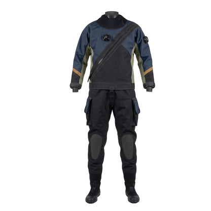 Factory Direct Plus Size Drysuit Unisex Chest Zip Breathable Waterproof Lightweight 0.5mm-2.0mm Thickness for Technical Diving