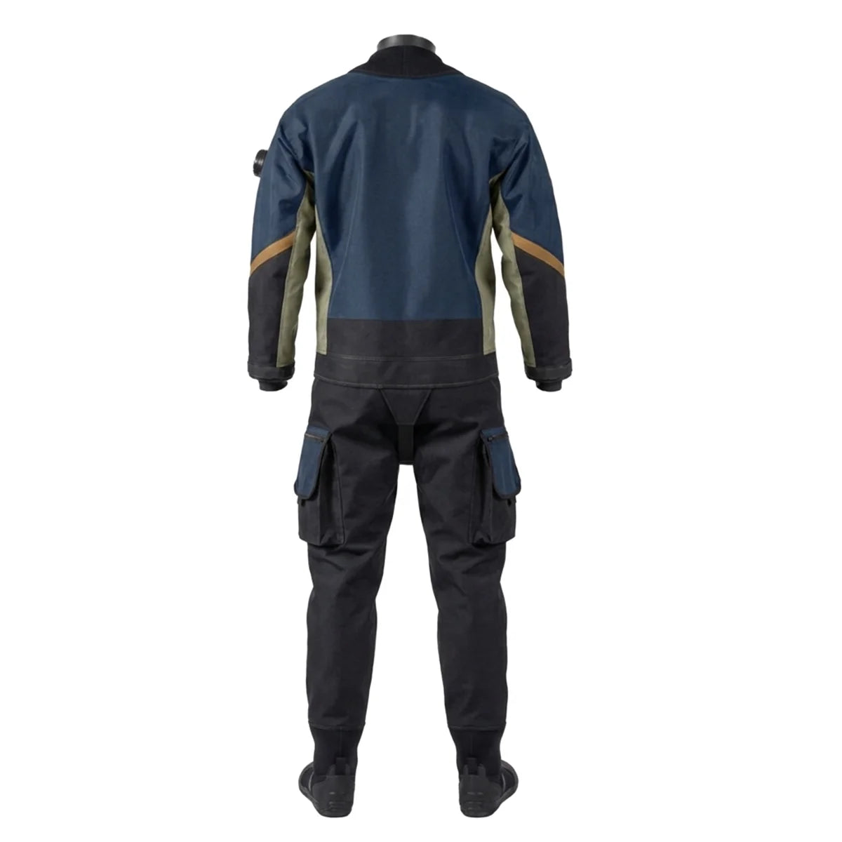 Factory Direct Plus Size Drysuit Unisex Chest Zip Breathable Waterproof Lightweight 0.5mm-2.0mm Thickness for Technical Diving