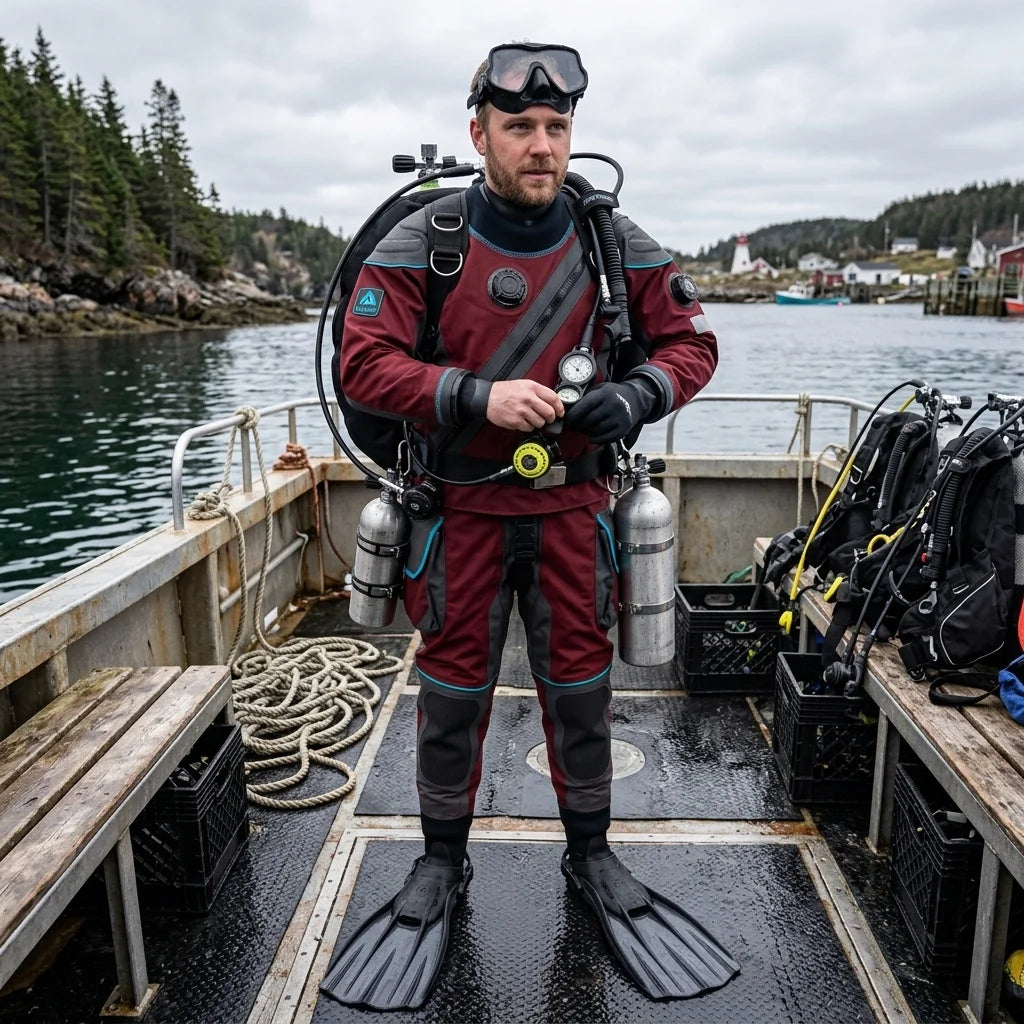 Factory Inclusive Size Drysuit for Adults Unisex Chest Zip Lightweight Waterproof Breathable Front Custom Design / Service