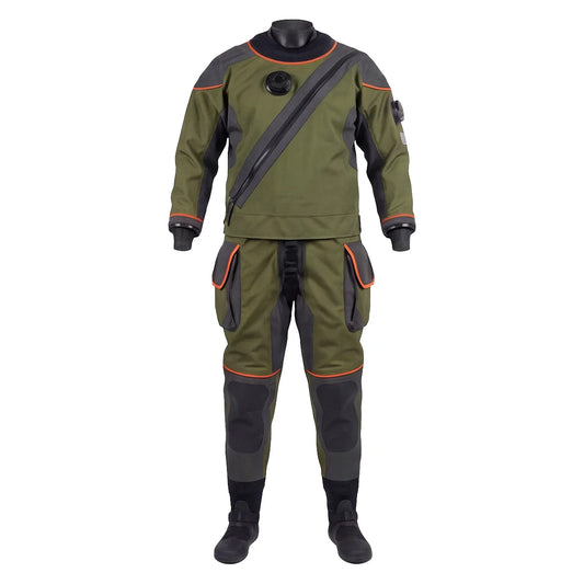 Adult Plus Size Breathable Chest Zip Full Sleeve Lightweight Drysuit Unisex Waterproof Technical Diving Suit