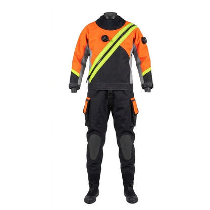 Adult Plus Size Breathable Chest Zip Lightweight Drysuit Unisex Waterproof Technical Diving Suit Reinforced