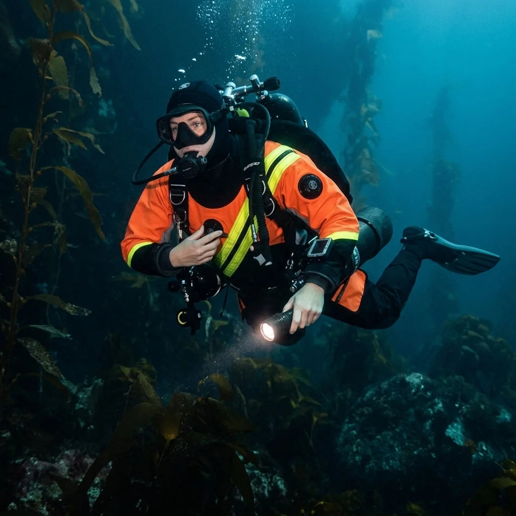 Adult Plus Size Breathable Chest Zip Lightweight Drysuit Unisex Waterproof Technical Diving Suit Reinforced