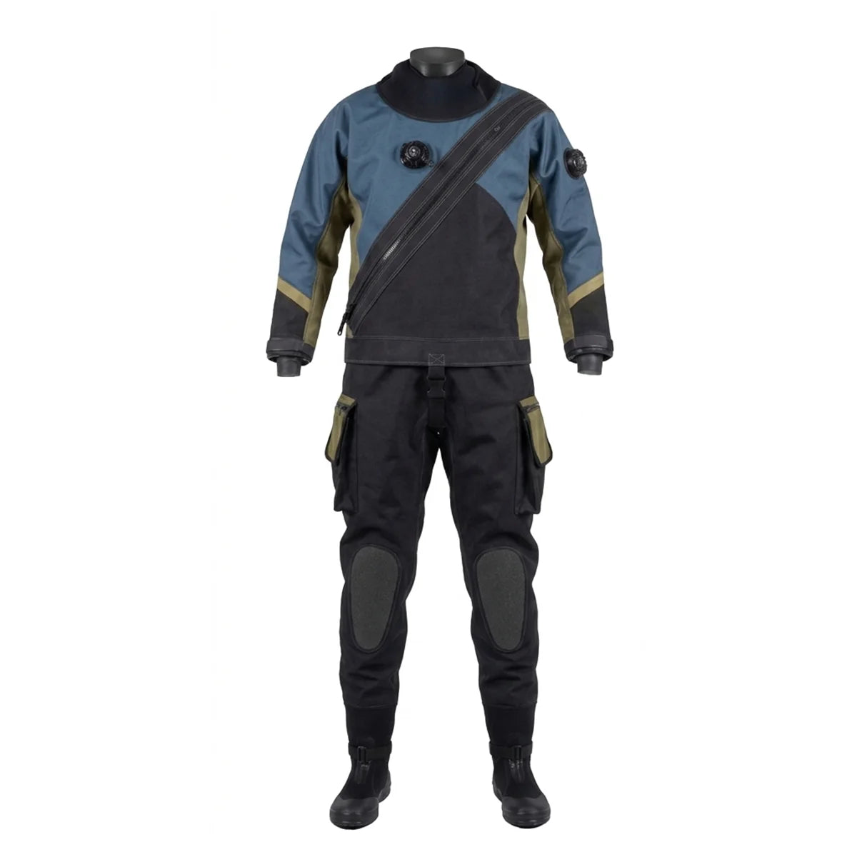 Custom Fit Unisex Drysuit Plus Size, Lightweight Waterproof Breathable for Professional Divers