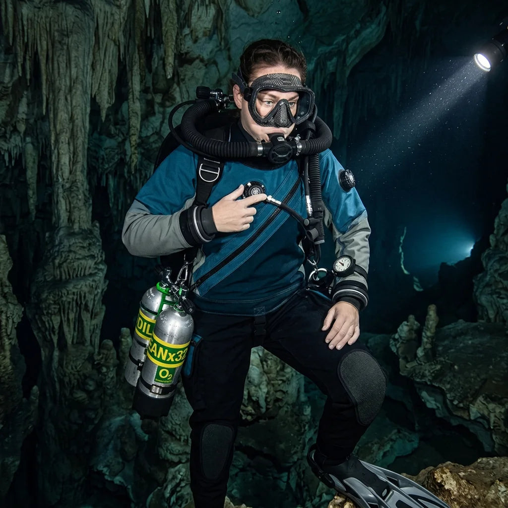 Custom Fit Unisex Drysuit Plus Size, Lightweight Waterproof Breathable for Professional Divers