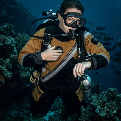High-Performance Lightweight Unisex Drysuit Plus Size Breathable Waterproof Front for Technical Diving Cold