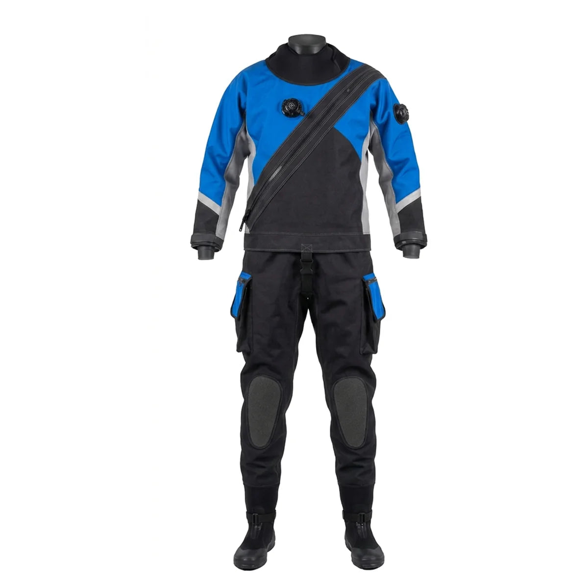 Plus Size Drysuit Unisex Lightweight Waterproof Breathable Front for Adult Technical Diving Custom Fit