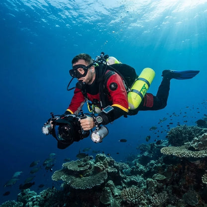 Unisex Breathable Waterproof Plus Size Drysuit for Technical Diving, High-Quality Trilaminate Material