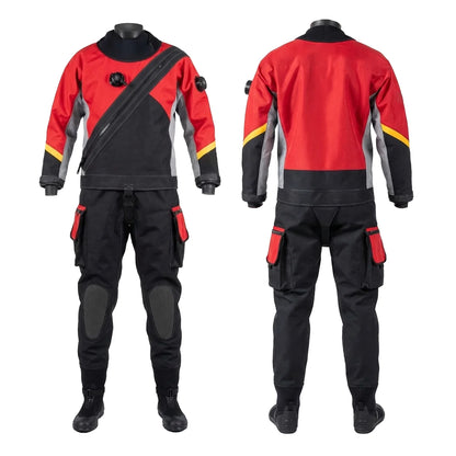 Unisex Breathable Waterproof Plus Size Drysuit for Technical Diving, High-Quality Trilaminate Material