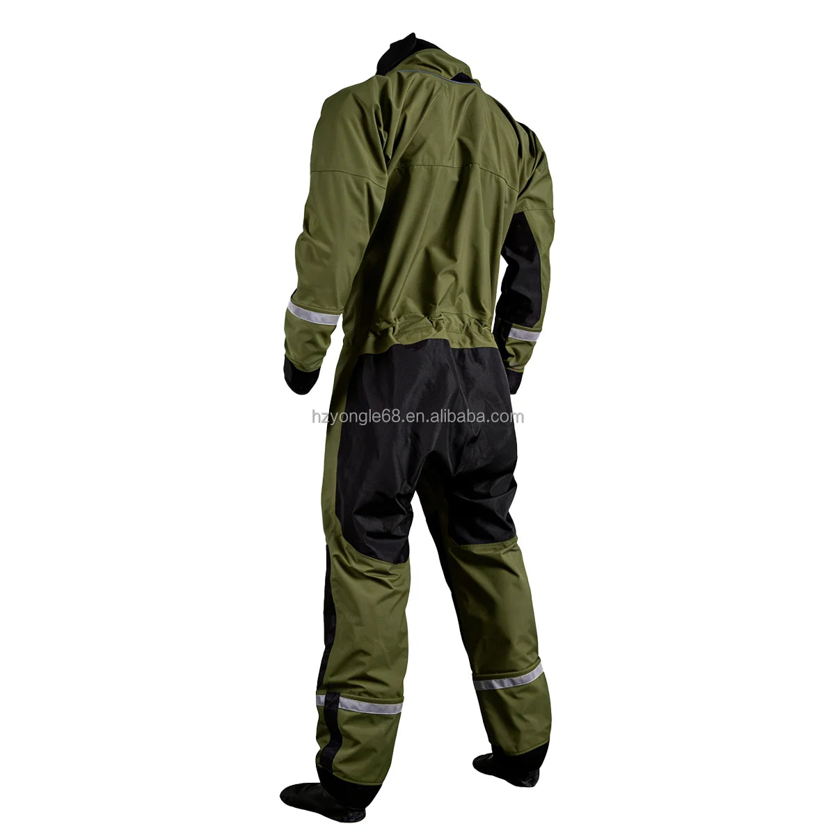 Fire & Rescue Drysuit Flame-Resistant, 3-Layer Waterproof Fabric for Dual-Purpose Water/Firefighter Protection