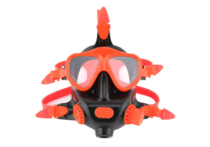 Full Face Silicone Dive Mask 180 Panoramic View Camera Mount Compatible SMACO 1L/1.9L Mini Scuba Tanks Diving Snorkeling