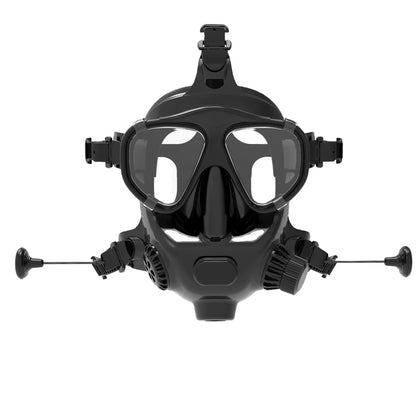 Full Face Silicone Dive Mask 180 Panoramic View Camera Mount Compatible SMACO 1L/1.9L Mini Scuba Tanks Diving Snorkeling
