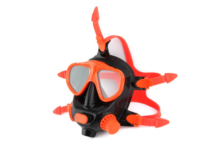 Full Face Silicone Dive Mask 180 Panoramic View Camera Mount Compatible SMACO 1L/1.9L Mini Scuba Tanks Diving Snorkeling