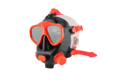 Full Face Silicone Dive Mask 180 Panoramic View Camera Mount Compatible SMACO 1L/1.9L Mini Scuba Tanks Diving Snorkeling