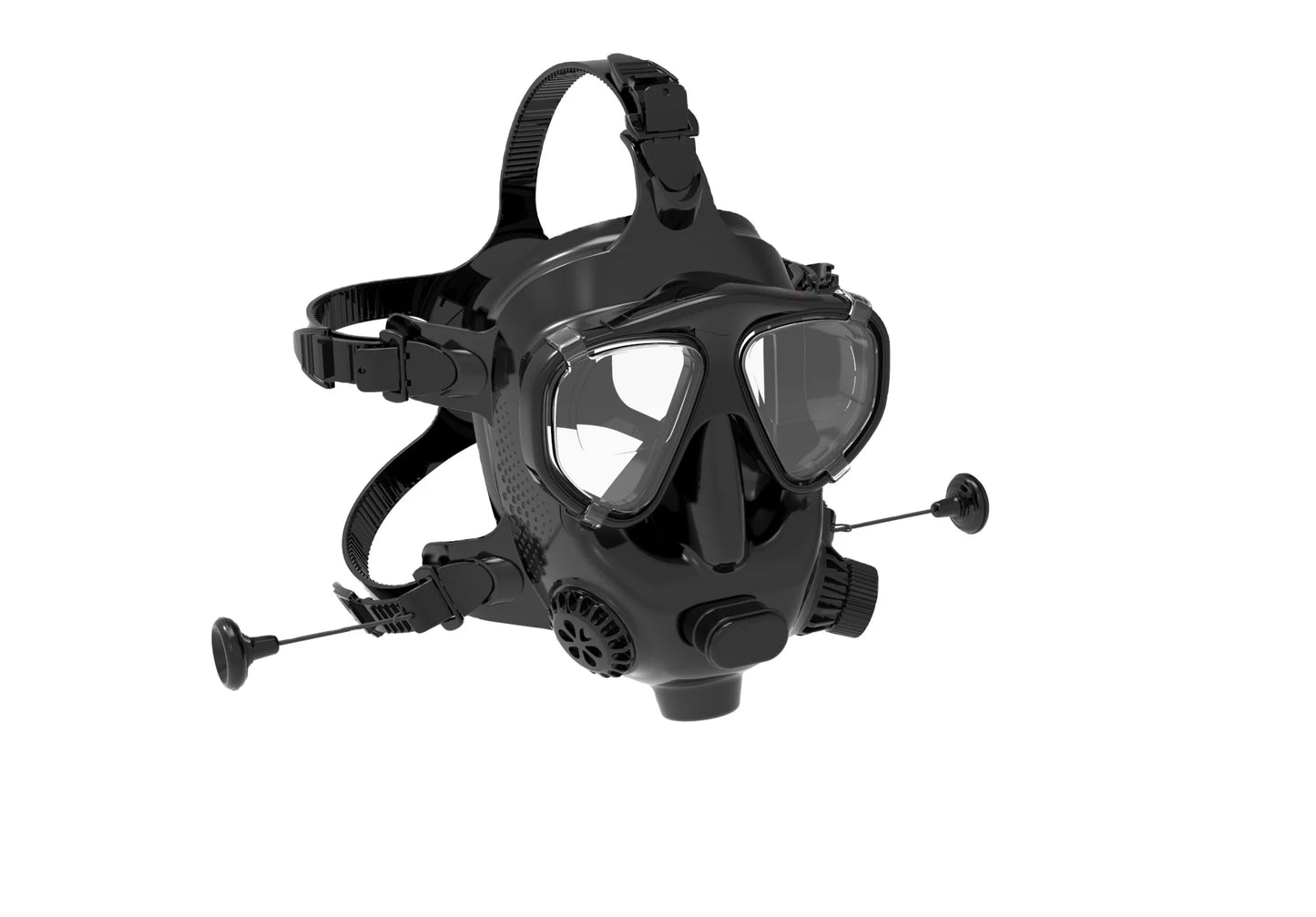 Full Face Silicone Dive Mask 180 Panoramic View Camera Mount Compatible SMACO 1L/1.9L Mini Scuba Tanks Diving Snorkeling