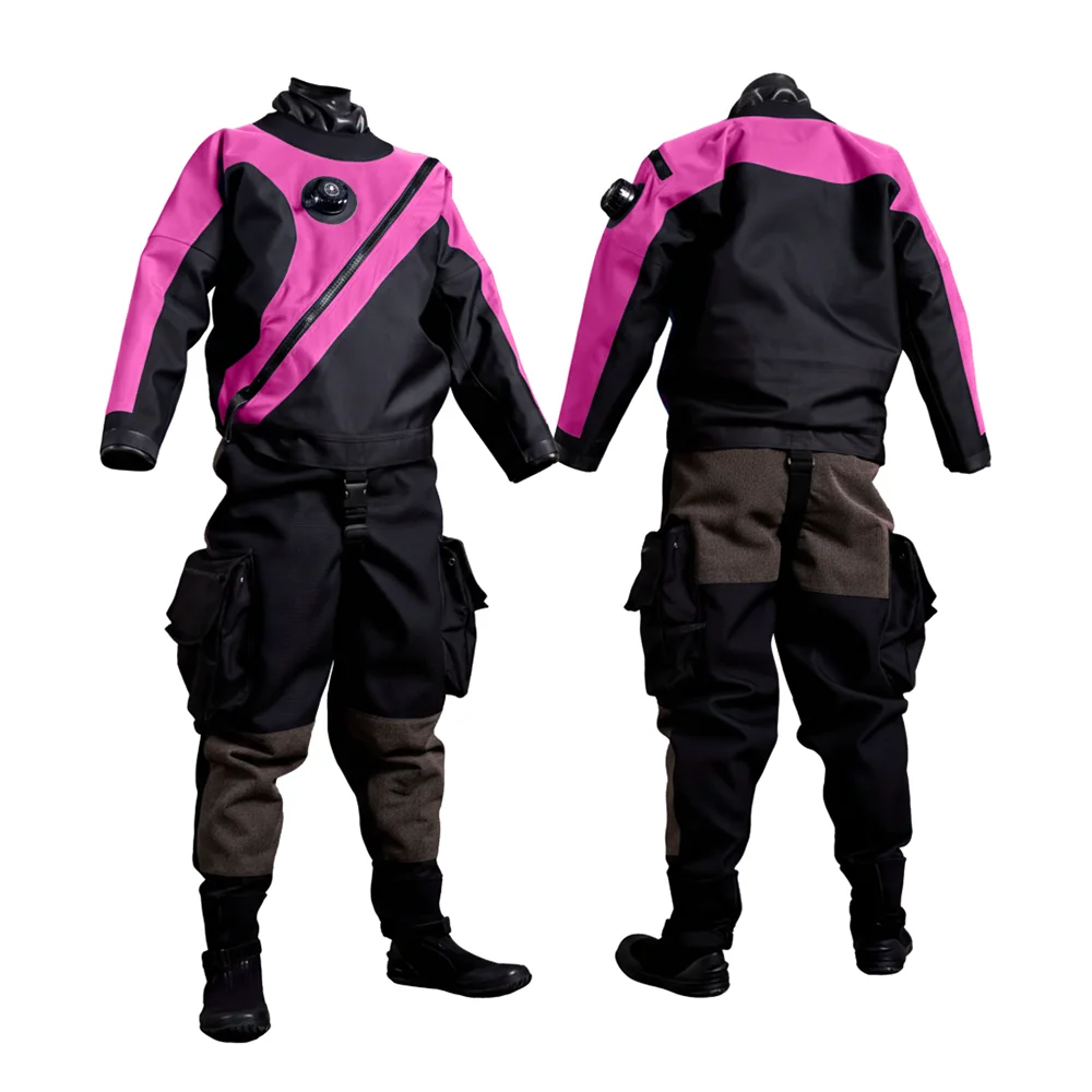 Lightweight Waterproof Drysuit Women Technical Diving Suit Custom Fit Full Sleeve Chest Zip Front Logo Professional