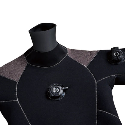 5mm Neoprene Waterproof Drysuit for Cold Water Diving - Back Zipper,Customizable Front Logo, Knee Pads Utility Pockets