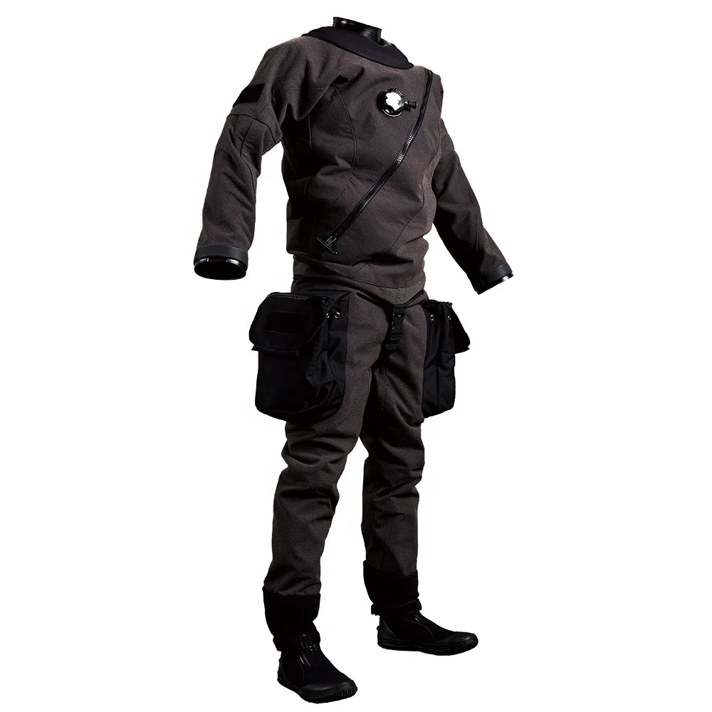 Customization Full Coverage Kevlar Outer Layer Diving Drysuits for Diving Rescue & Technical Diving