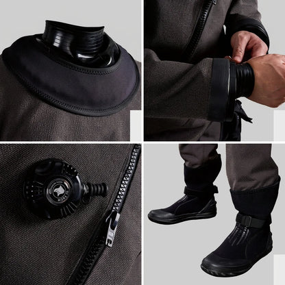 Customization Full Coverage Kevlar Outer Layer Diving Drysuits for Diving Rescue & Technical Diving