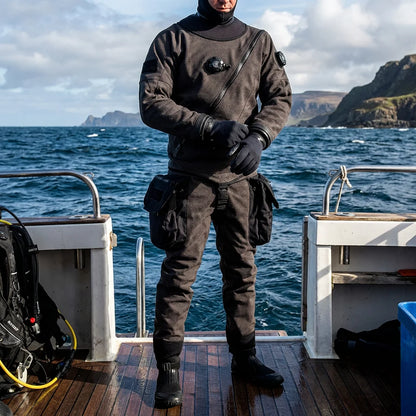 Customization Full Coverage Kevlar Outer Layer Diving Drysuits for Diving Rescue & Technical Diving