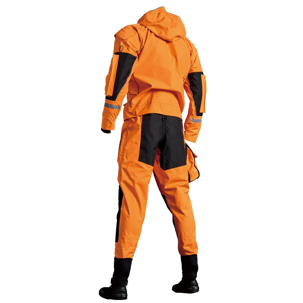 Front Chest Zip Trilaminate Lightweight Waterproof Plus Size Custom Silk Screen Printed Seamless Fusing Rescue Drysuit