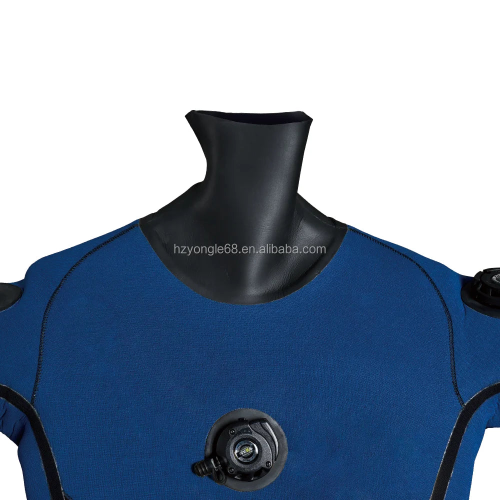 Neoprene Waterproof Drysuit Multi Pocket Air Valve Dry Suit Kayak Dry Suit With Technical Diving for Deep Diving
