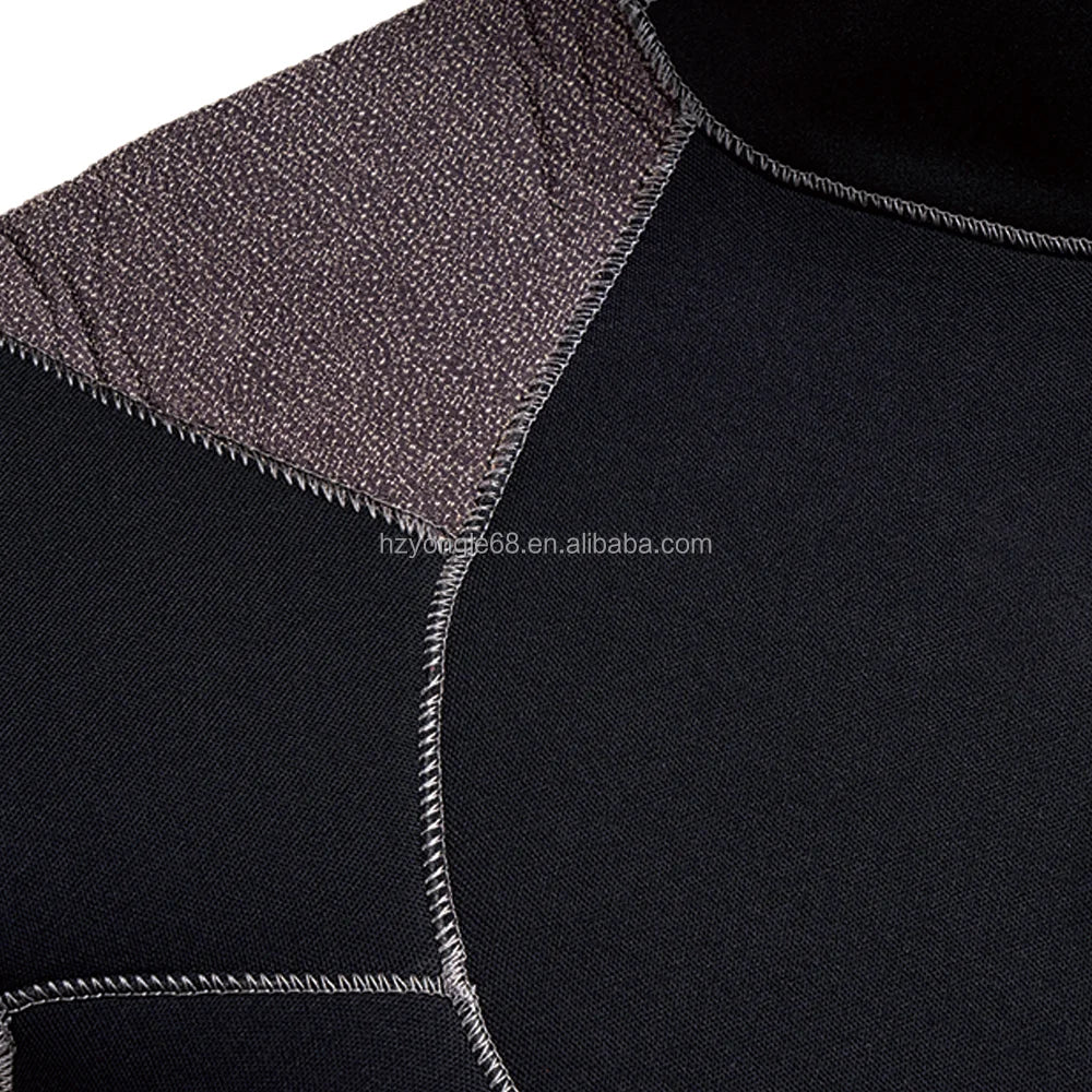 Waterproof 5mm Neoprene Cold Water Diving Drysuit with Chest Zipper Front Logo Knee Pads Pockets