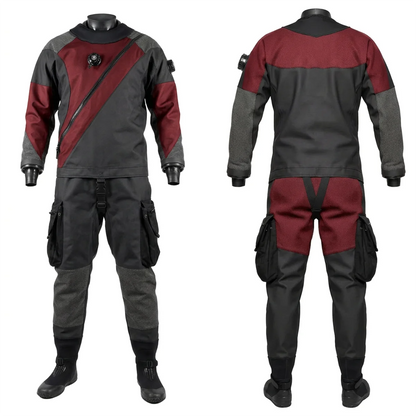 Lightweight Breathable Drysuit for Adults Unisex Extended Sizes Waterproof with Chest Zip Front Logo CE Certified