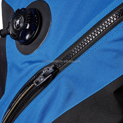 Custom Trilaminate Drysuit Chest Zip Front Logo Waterproof Lightweight for Technical Diving Rescue Watersports 1 pc