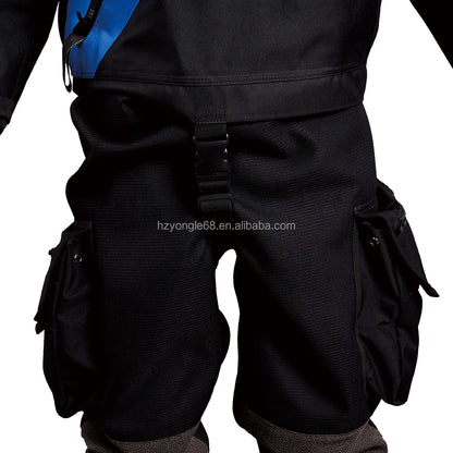 Custom Trilaminate Drysuit Chest Zip Front Logo Waterproof Lightweight for Technical Diving Rescue Watersports 1 pc