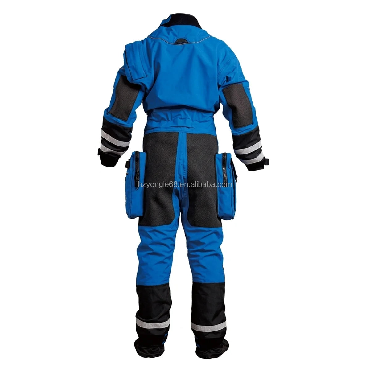 Rescue Drysuit Chest Zip Trilaminate Full Sleeve Waterproof Lightweight with Ergonomic Fit Kevlar Knees & SI-TECH Seals